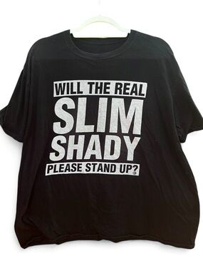 Eminem | The Real Slim Shady Graphic Tee I
Rap Merch | Black | XL